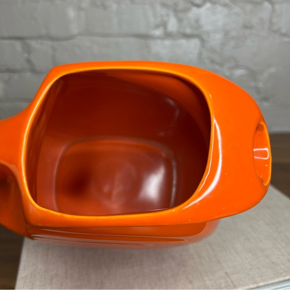 Fiesta Large Orange Red Disc Water Jug Pitcher FIESTAWARE - USA Vintage - Picture 7 of 9